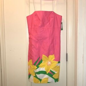 Lilly Pulitzer Strapless Pink Floral